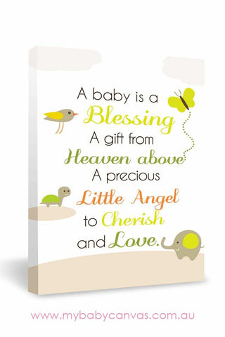 custom baby canvas a baby is a blessing my baby canvas