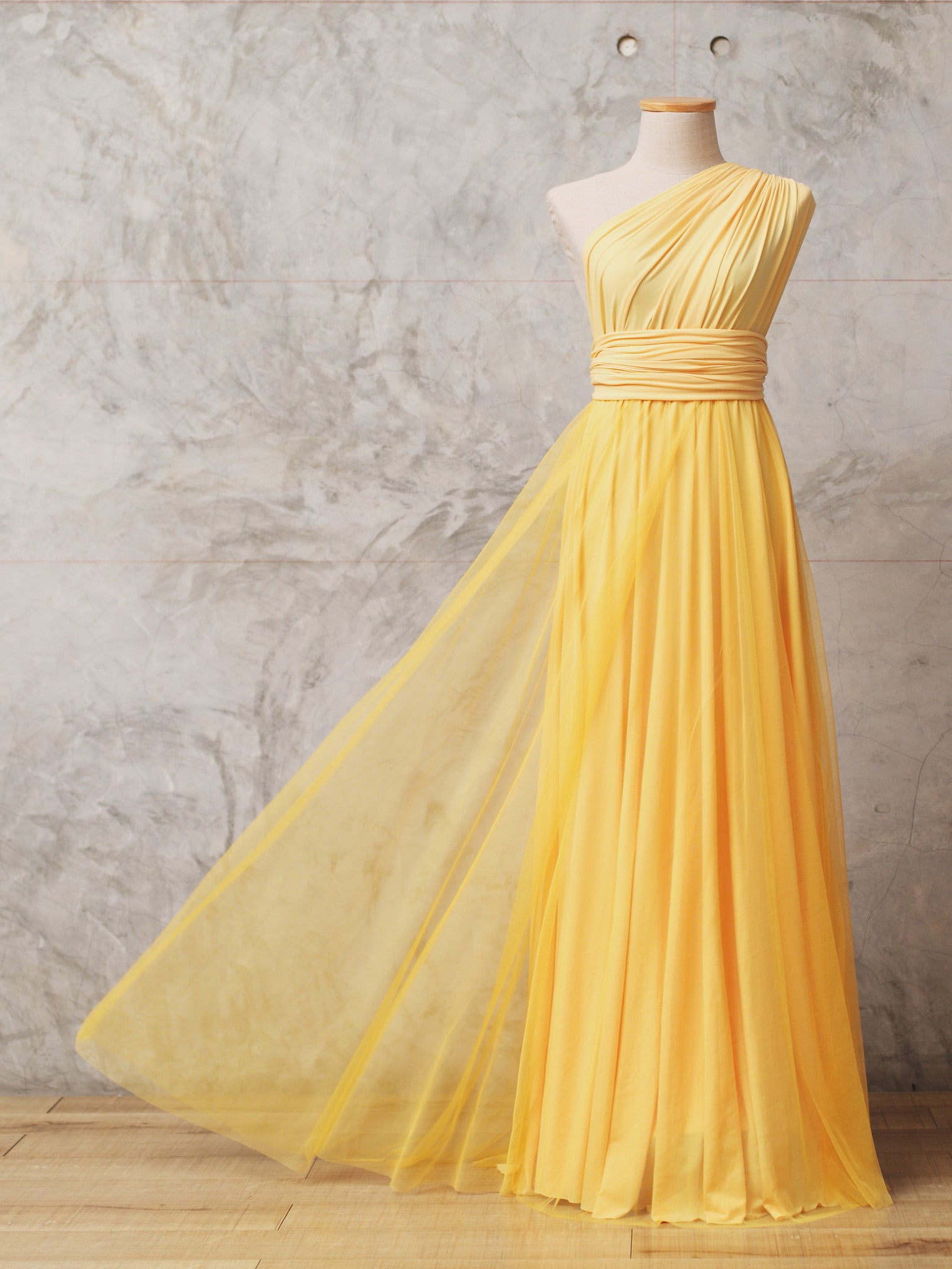 butter yellow bridesmaid dresses