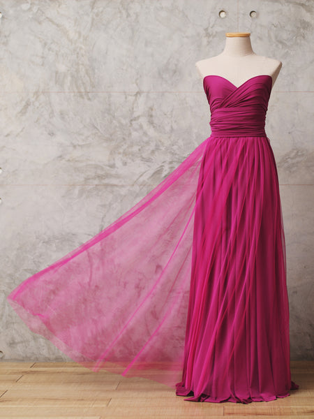 fuchsia pink infinity dress
