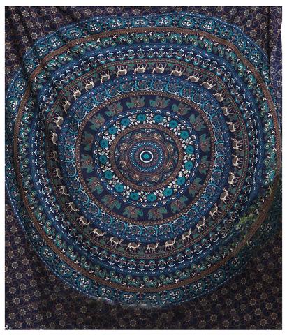 Bohemian Psychedelic Mandala Tapestries