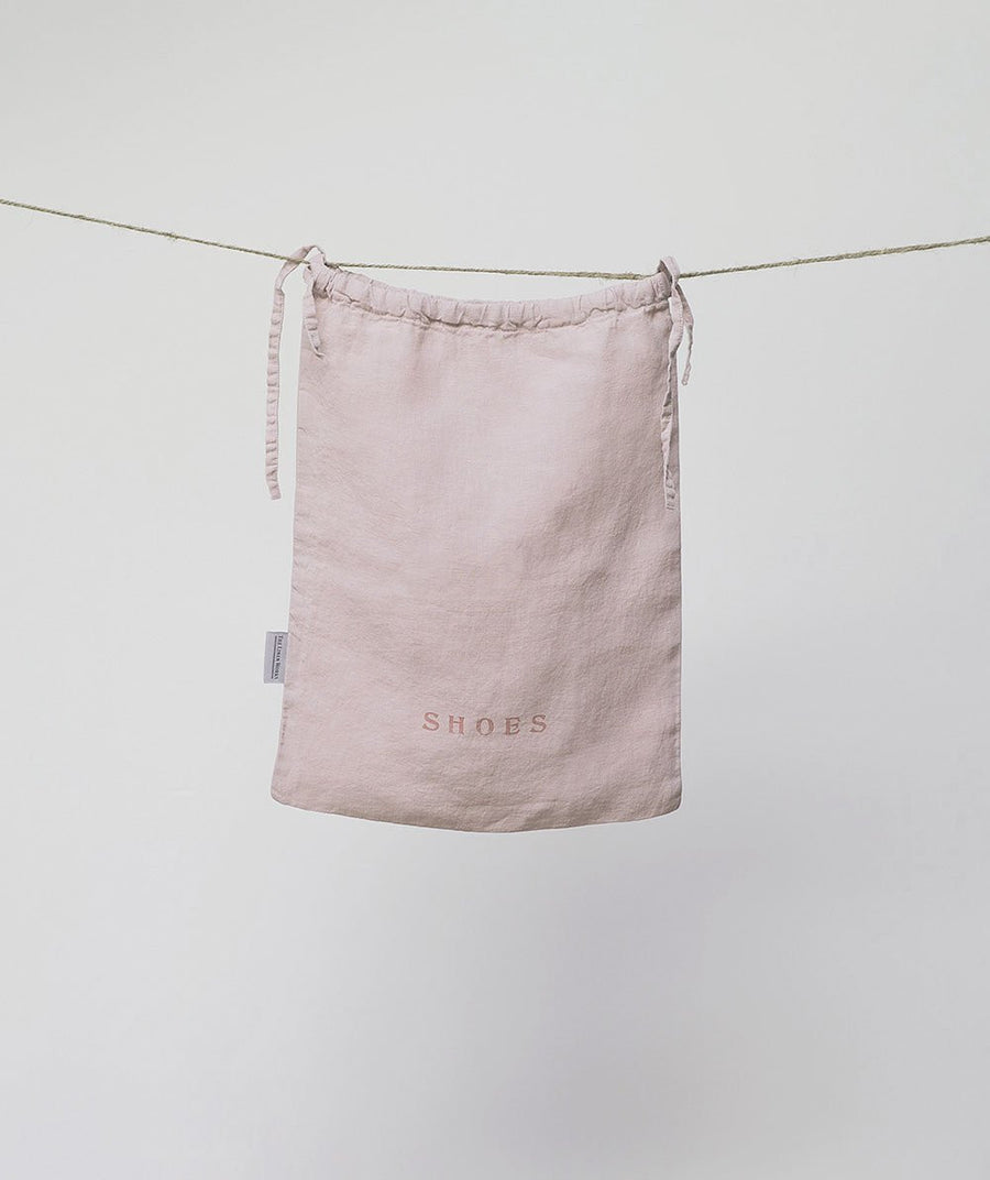 linen shoe bag