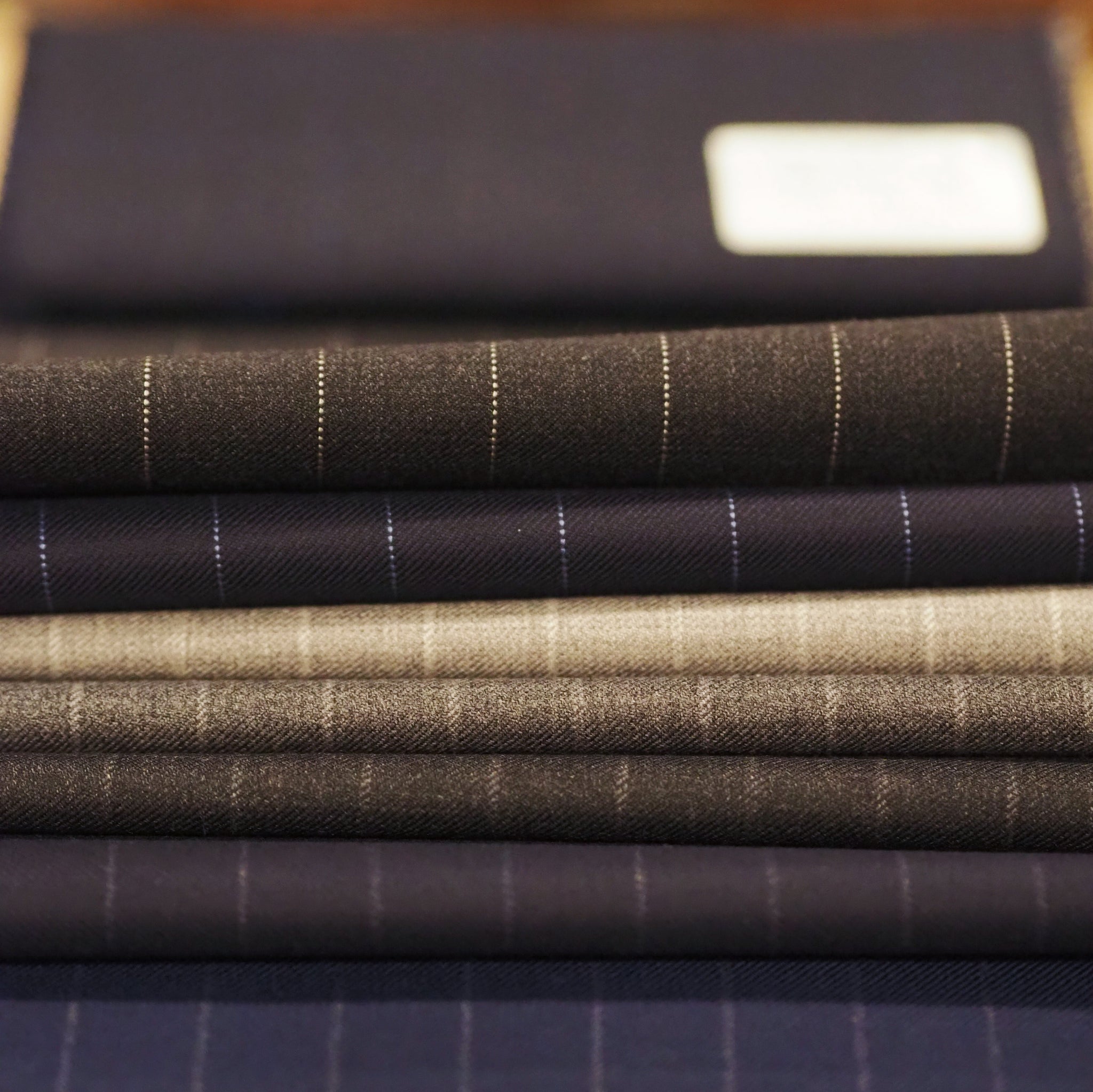 grey blue pinstripe chalk stripe fabrics suit pant