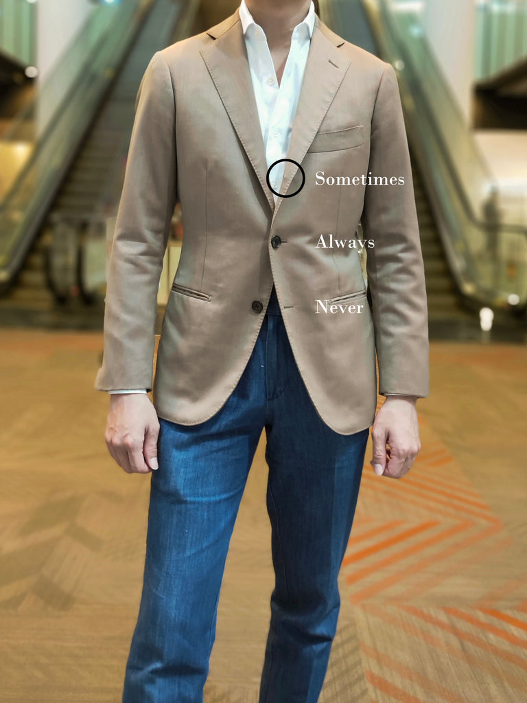 assemblesg 3 button suit jacket