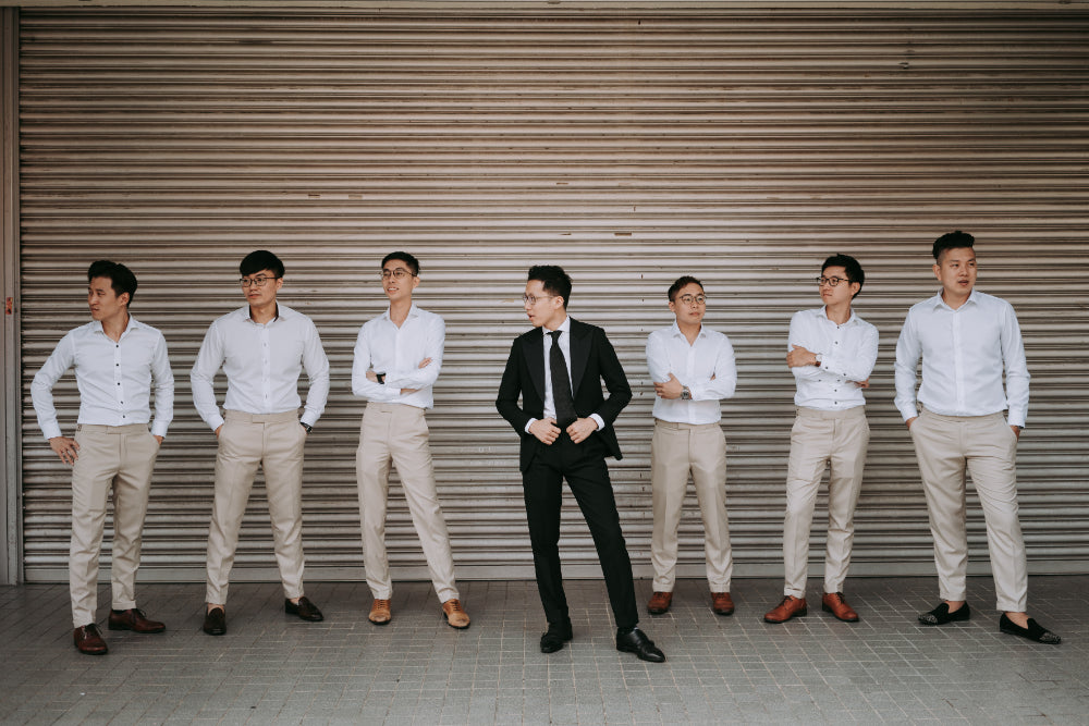 assemble singapore co-founders wedding suit