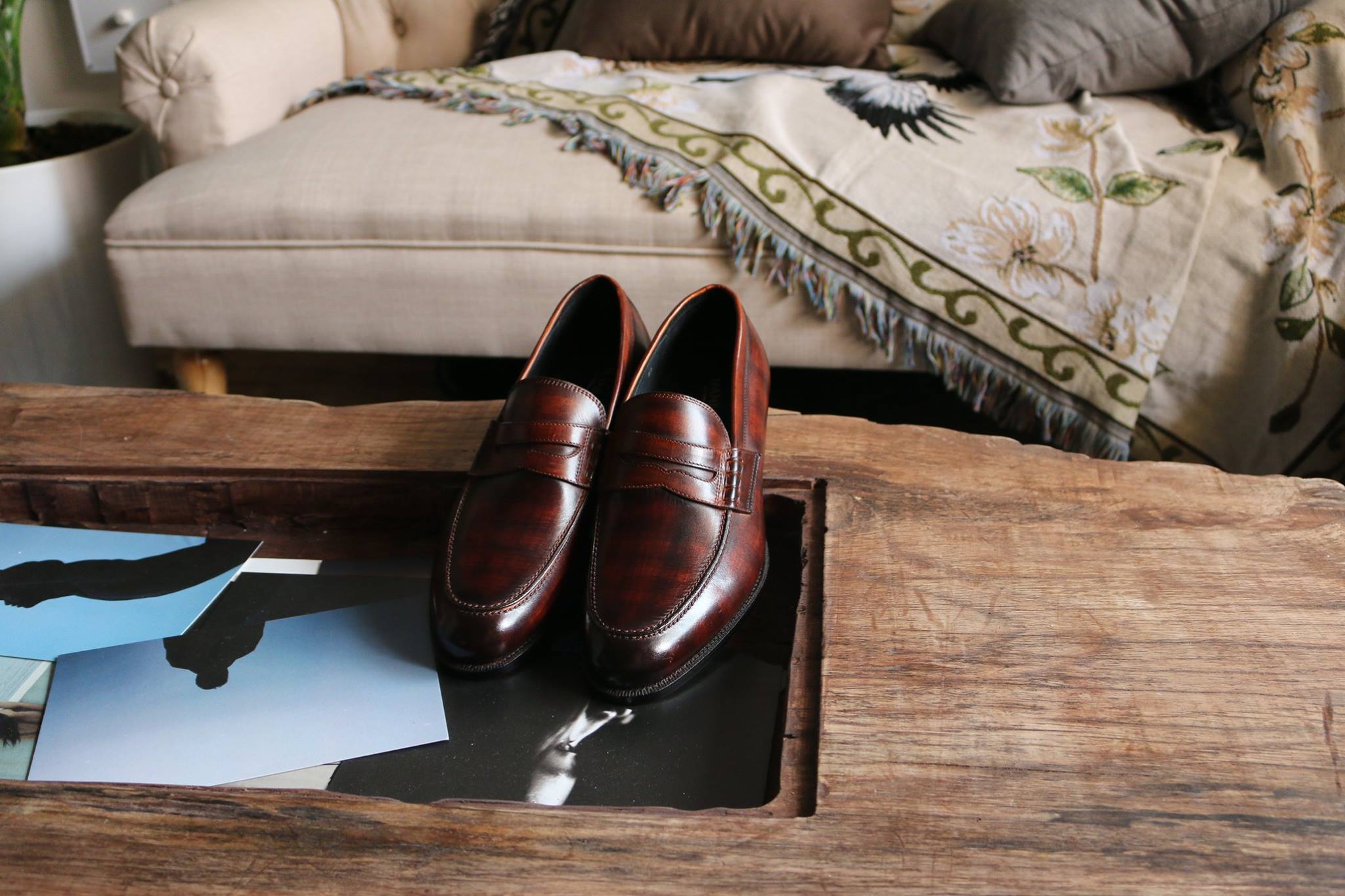 namidori leather shoes loafers
