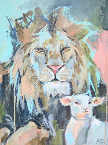 lion and the lamb drawing