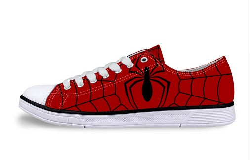 Spiderman Unisex Low Top Canvas Shoes 