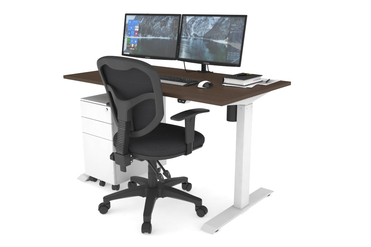 Just Right Height Adjustable Desk [1200L x 700W] - white leg,white | JasonL  Office Furniture Australia