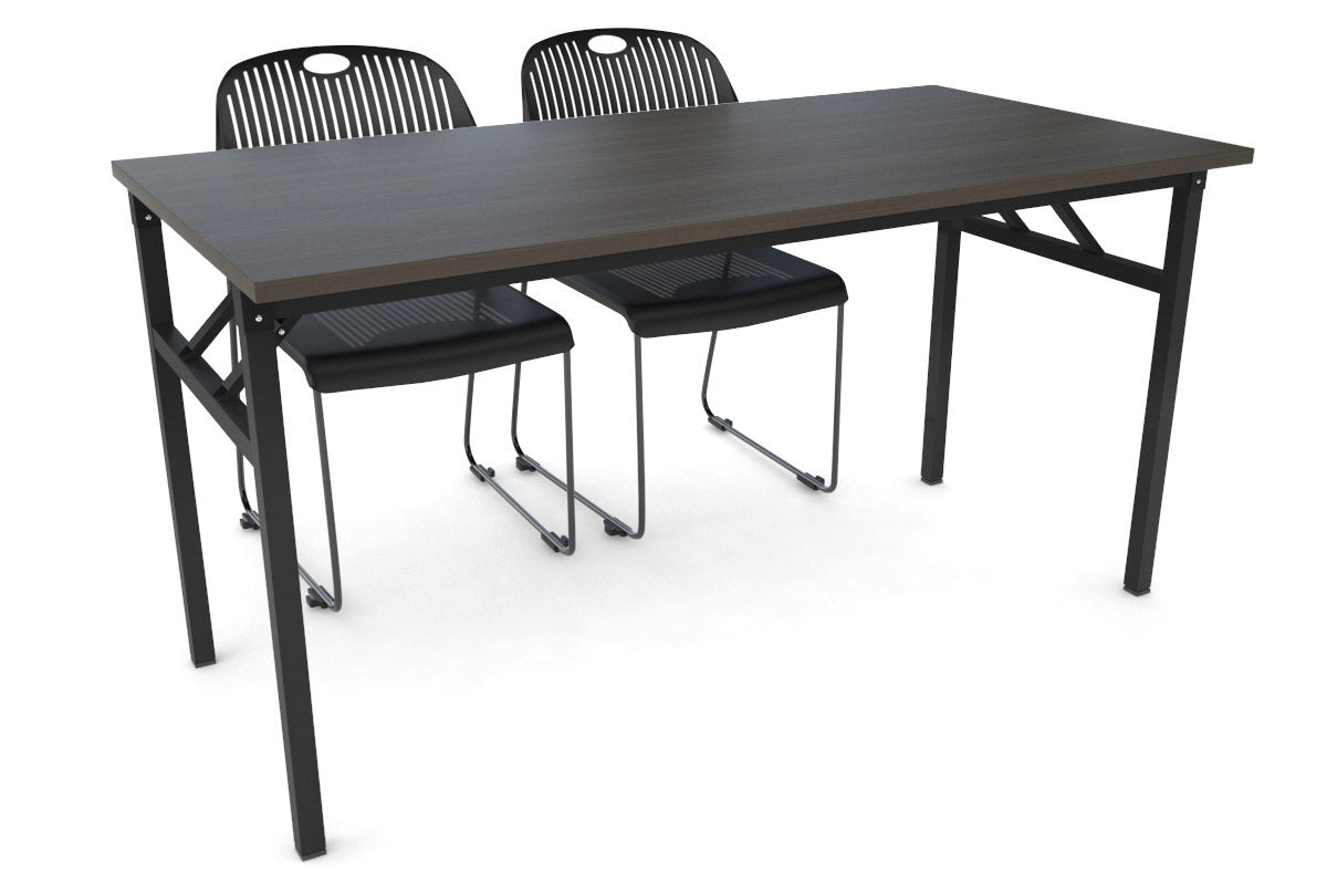 black foldable table and chairs