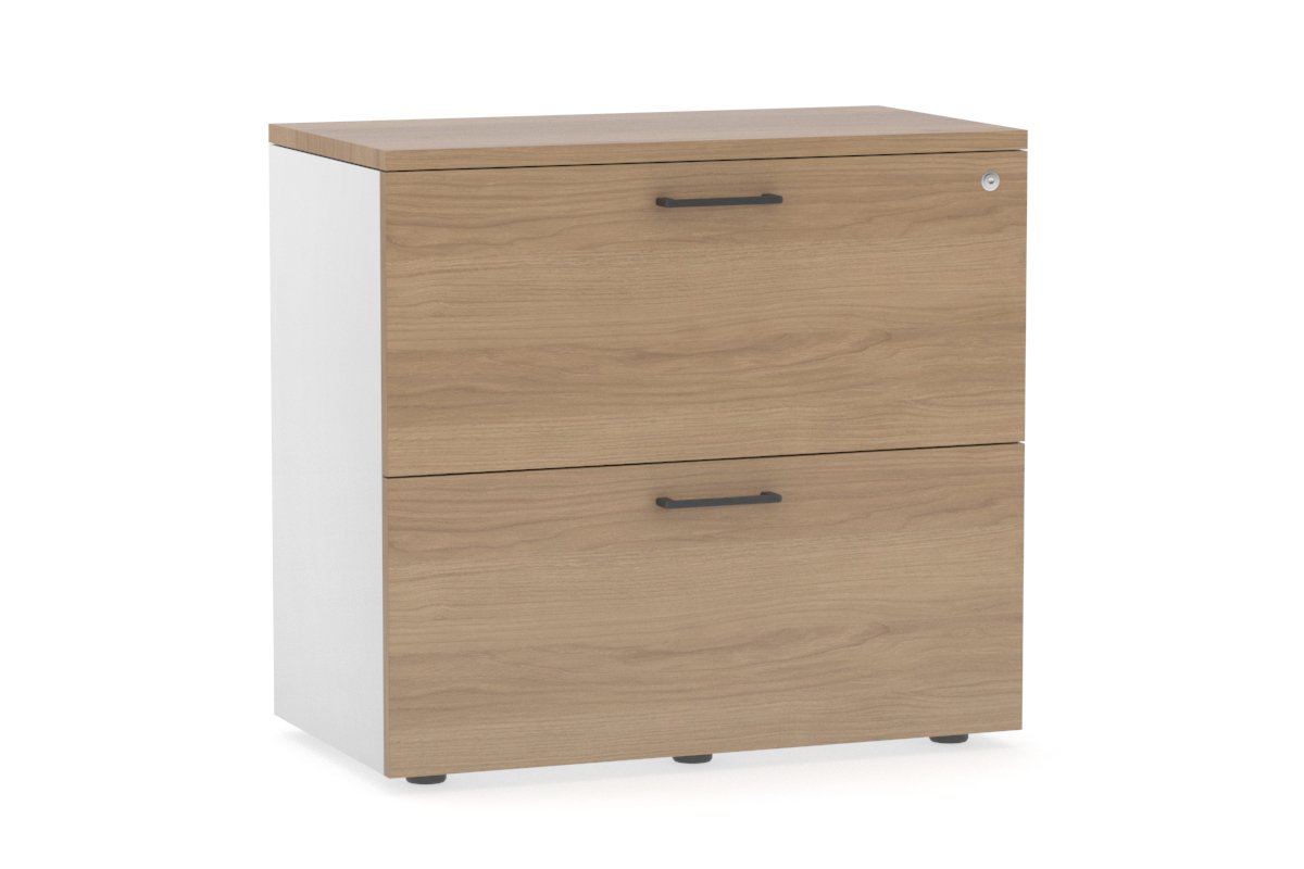 oak lateral file credenza