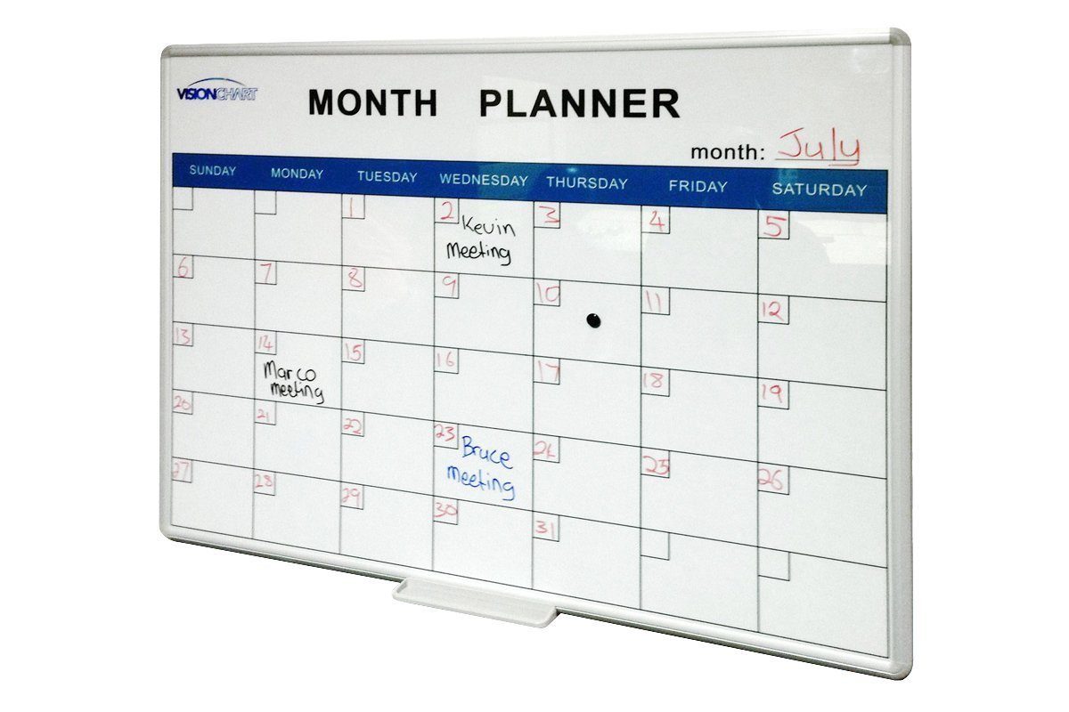 Vision Deluxe Perpetual Month Planner - white | JasonL Office Furniture  Australia