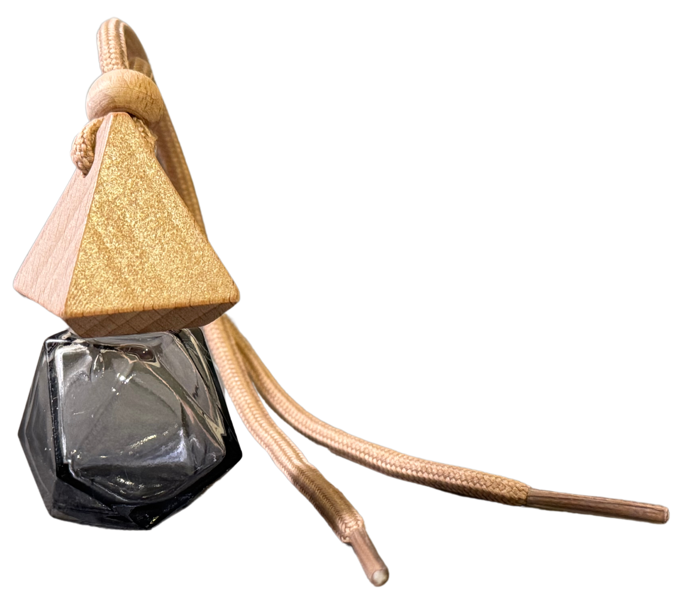 Lucidia- 8ml Colorful Geometric Car Diffuser Bottles w/ Wood Lid