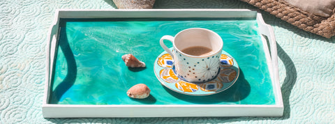 resin serving tray