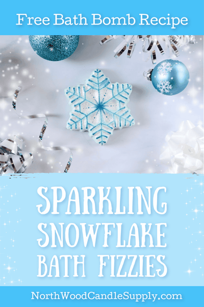 Sparkling Snowflake Bath Fizzies Pinterest Pin