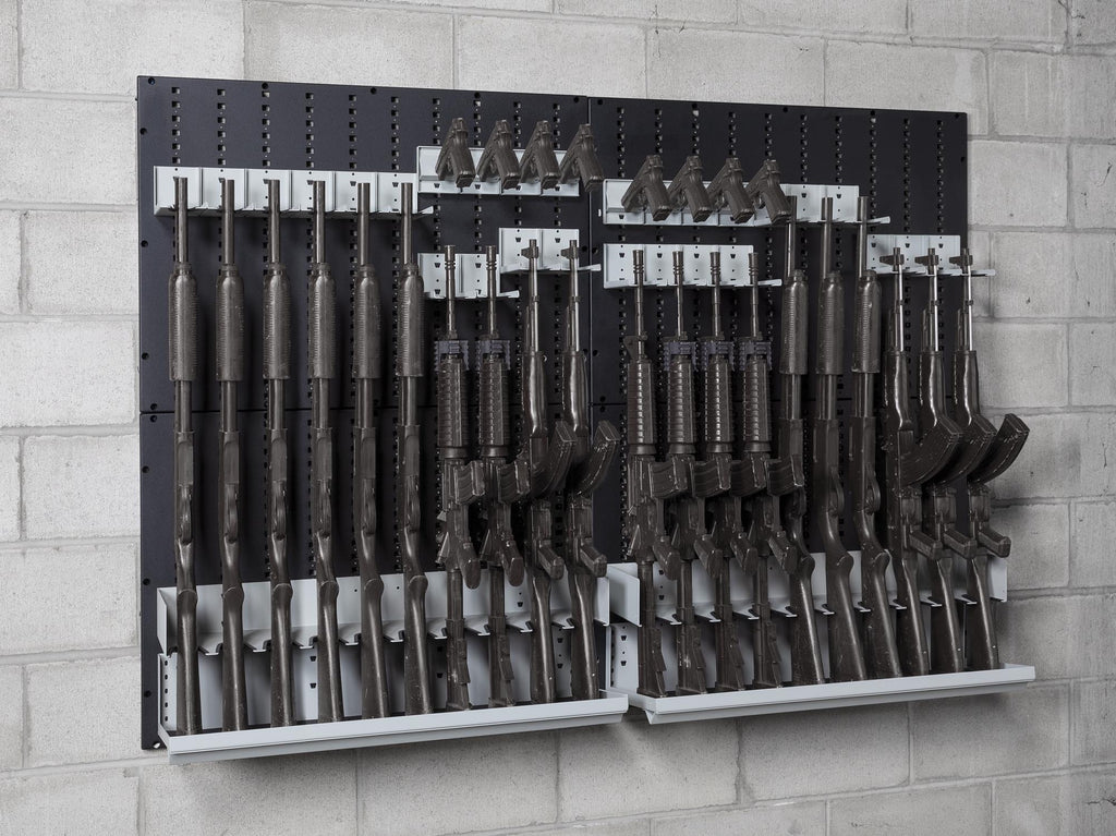 40 Weapons Wall Rack Secure Gun Storage
