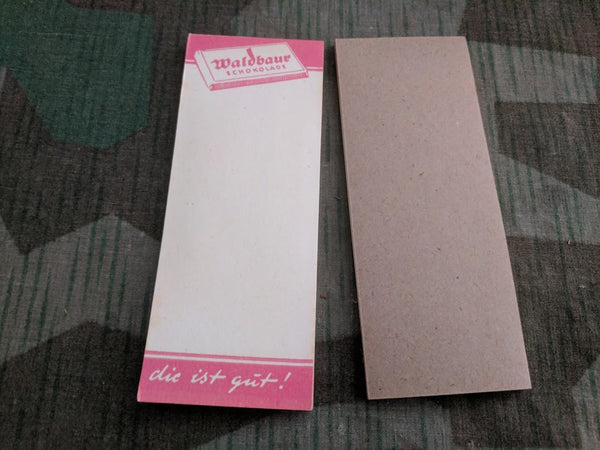 Period Waldbaur Chocolate Advertising Notebooks