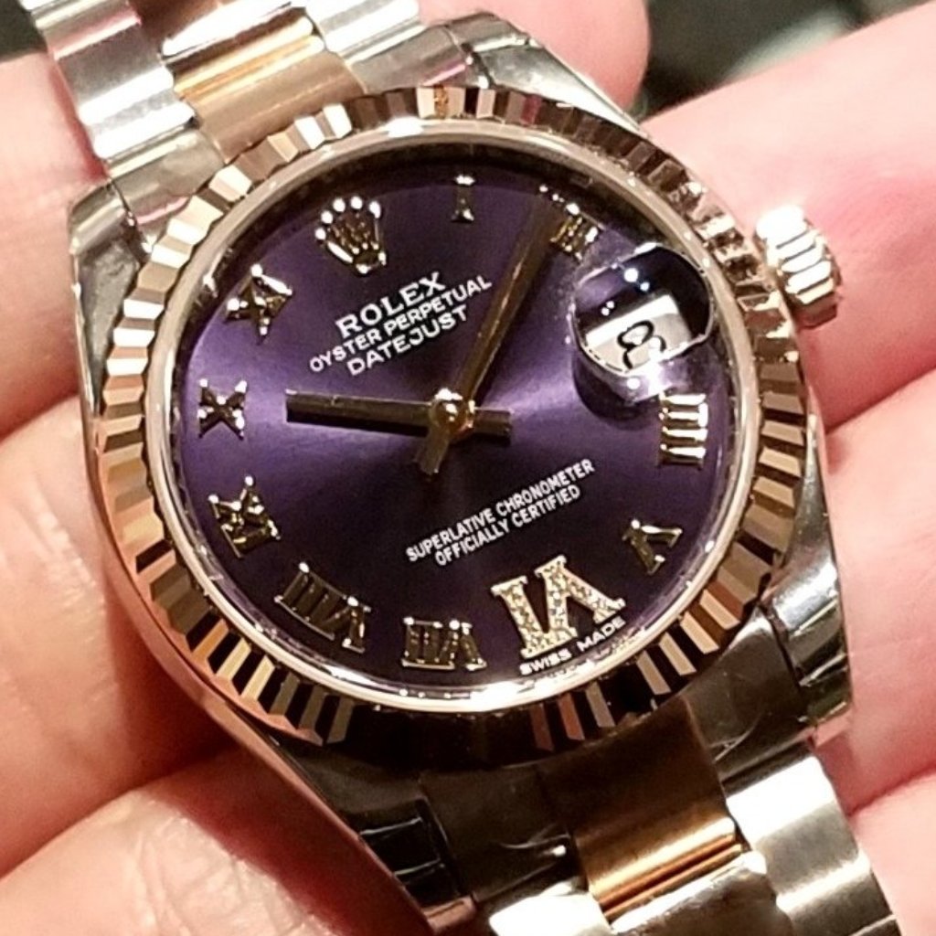 datejust purple dial