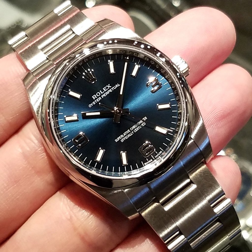 Rolex Oyster Perpetual 34mm 114200 Blue 