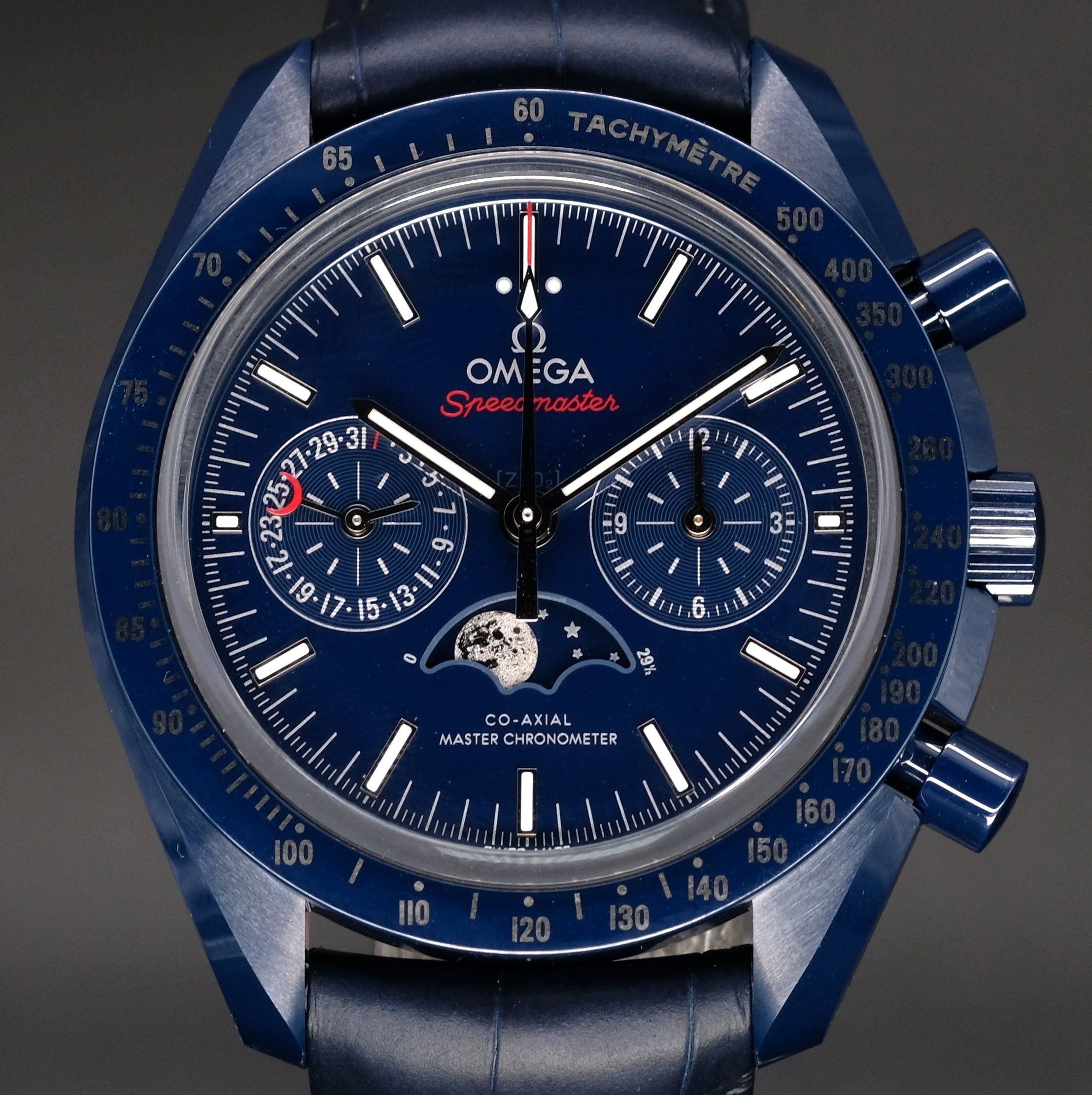 omega moonwatch blue