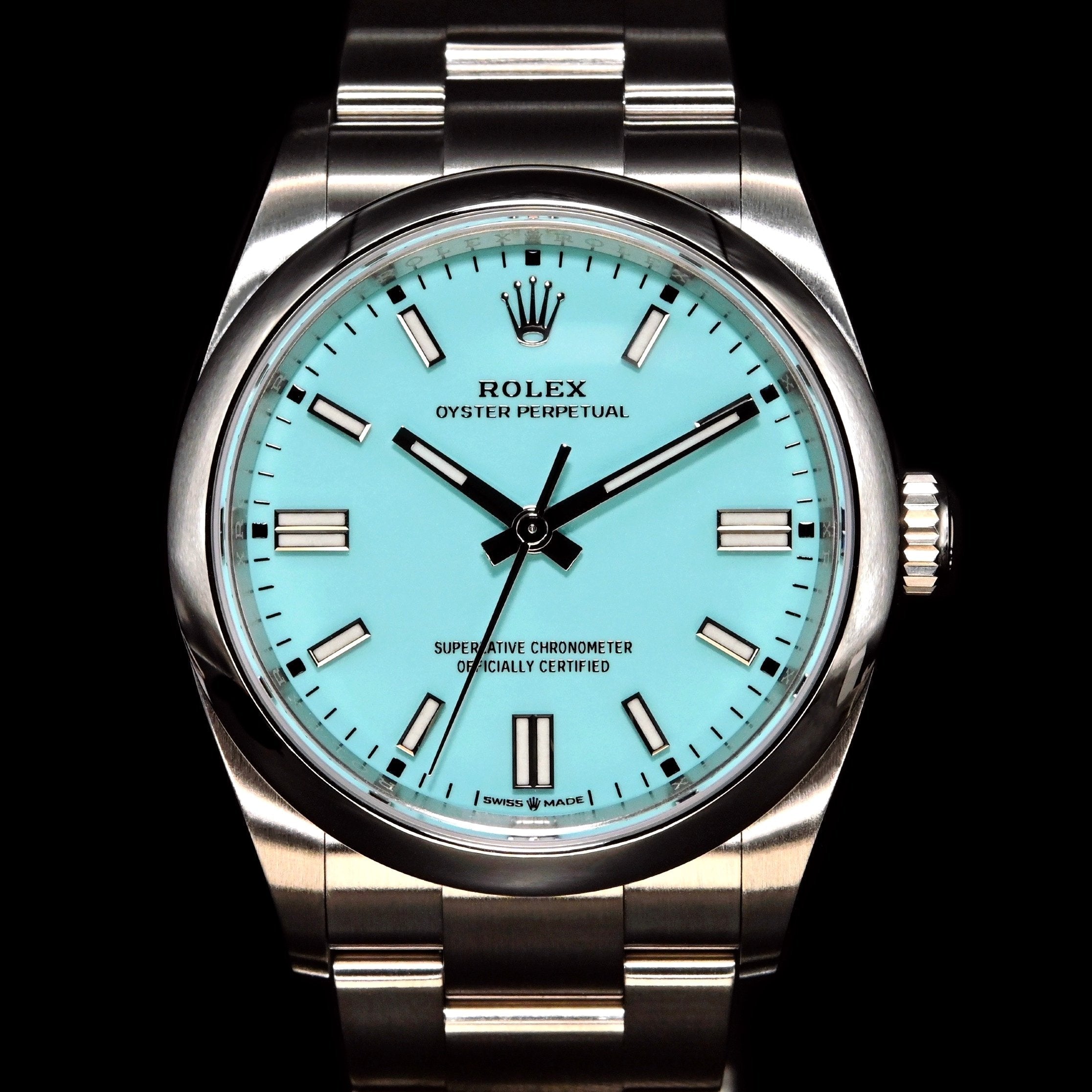 [Brand New Watch] Rolex Oyster Perpetual 36mm 126000 Turquoise Blue Di ...