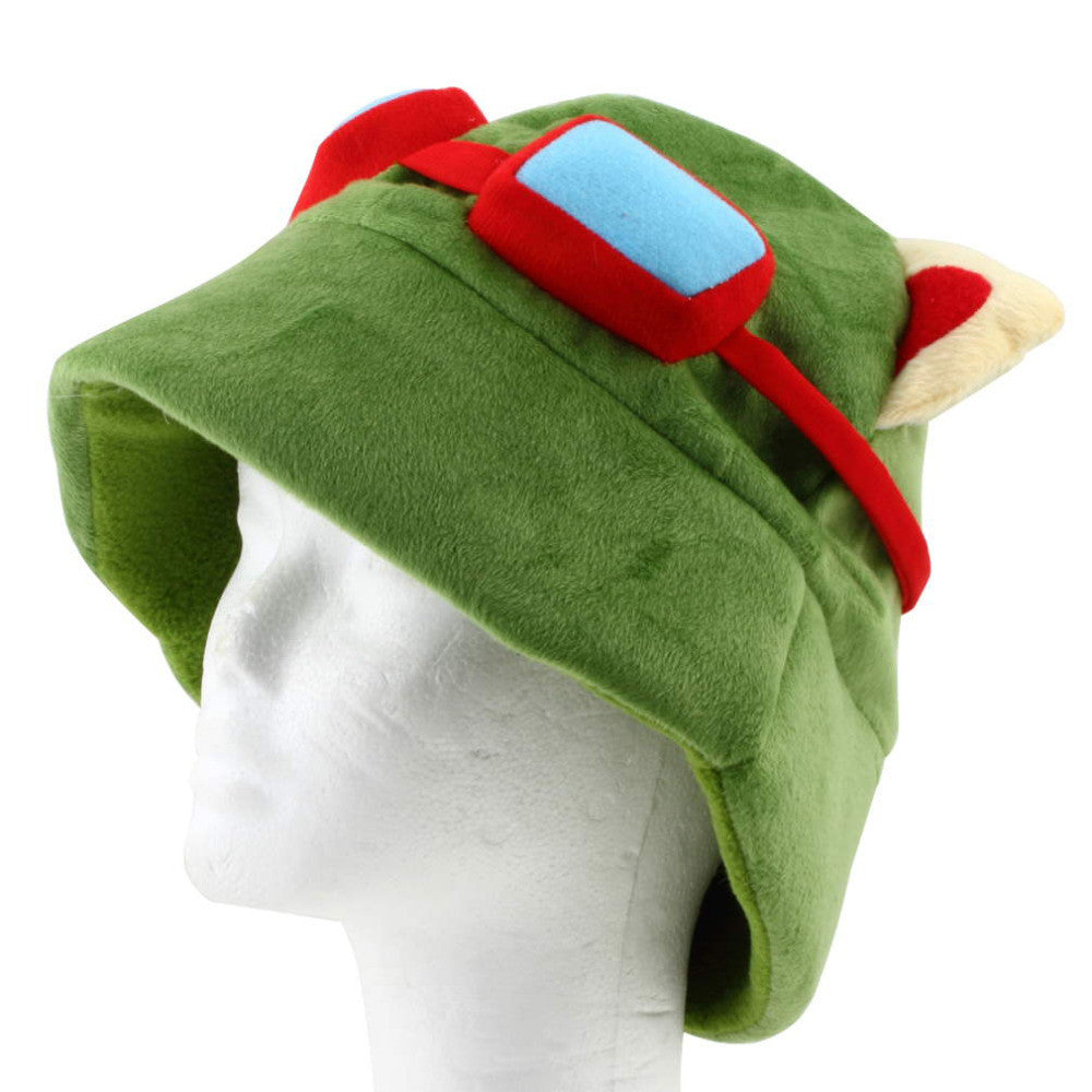 LOL Teemo One Size Cosplay Party Warm Hat Army Green Cap