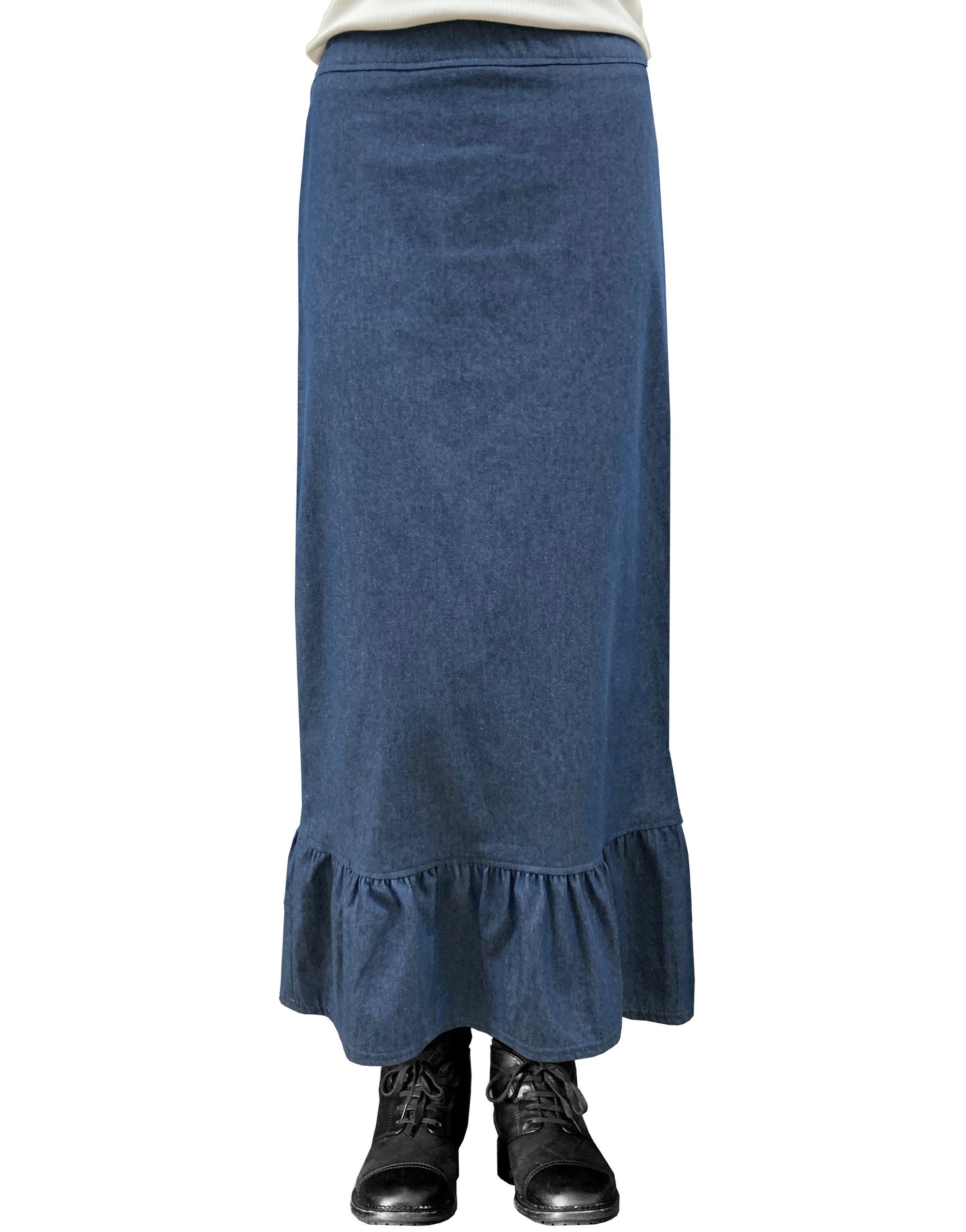 denim prairie skirt