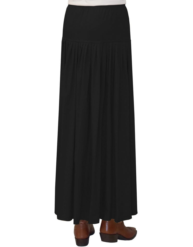 Women's Original Black Slinky Knit BIZ Style Ankle Length Long Skirt ...