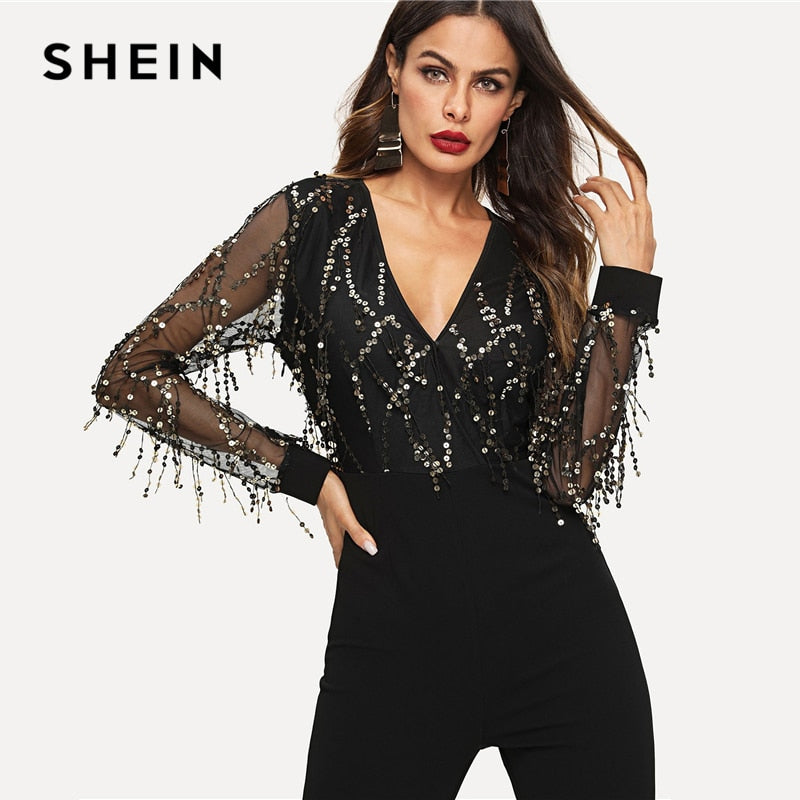 shein black jumpsuit