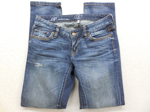 *Ann Taylor LOFT Modern Slim Skinny Denim Jeans - 0 Petite – Mall Closeouts