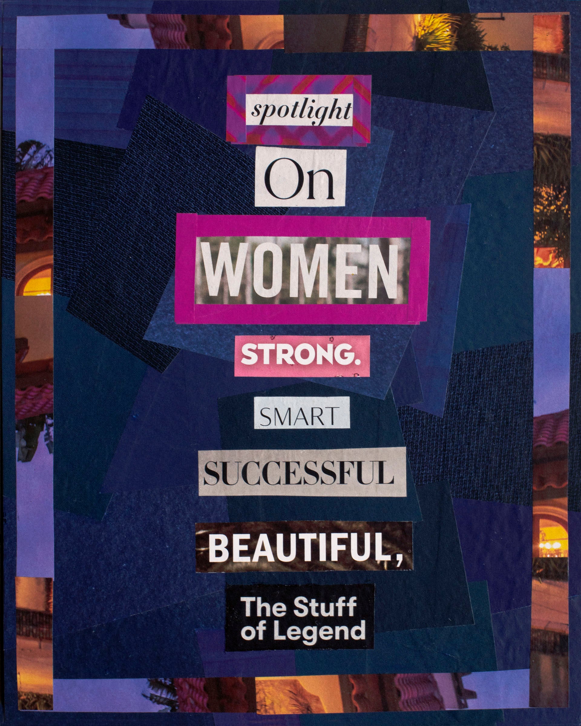 "The Stuff of Legend," original collage, 10" x 8"