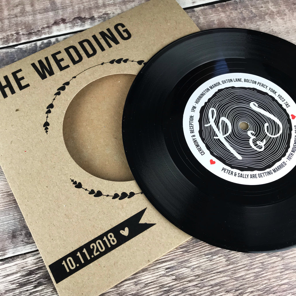 Wedding/ Party Invitations - REAL Vintage Vinyl Record ...