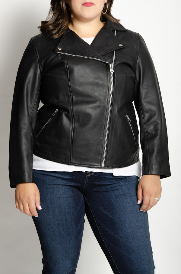 All 67 Long Leather Moto Jacket