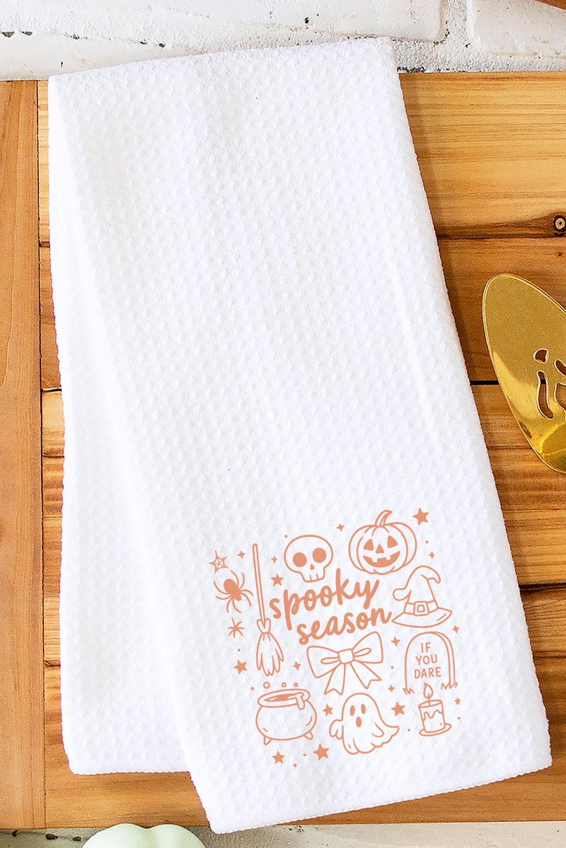 All Things Spooky Waffle Kitchen Towel