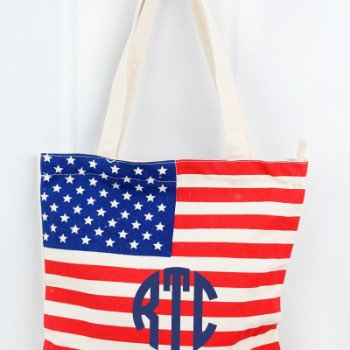 Stars and Stripes Canvas Tote