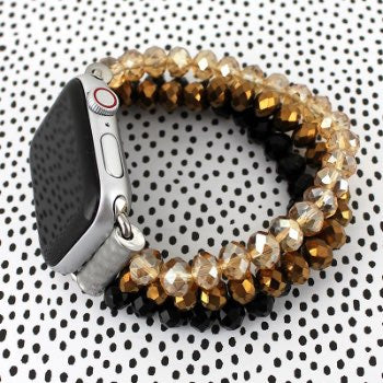 Glass Bead Bracelet Watch Band
