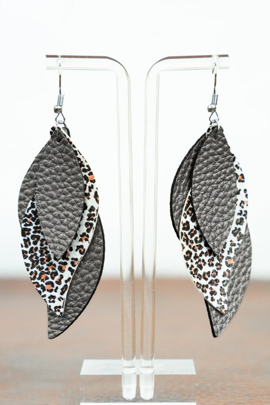 Leather earrings sales in bulk