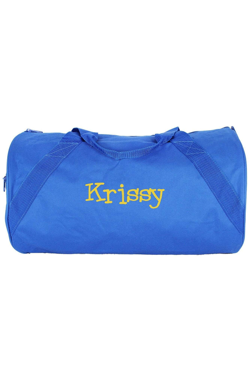 royal blue duffle bag