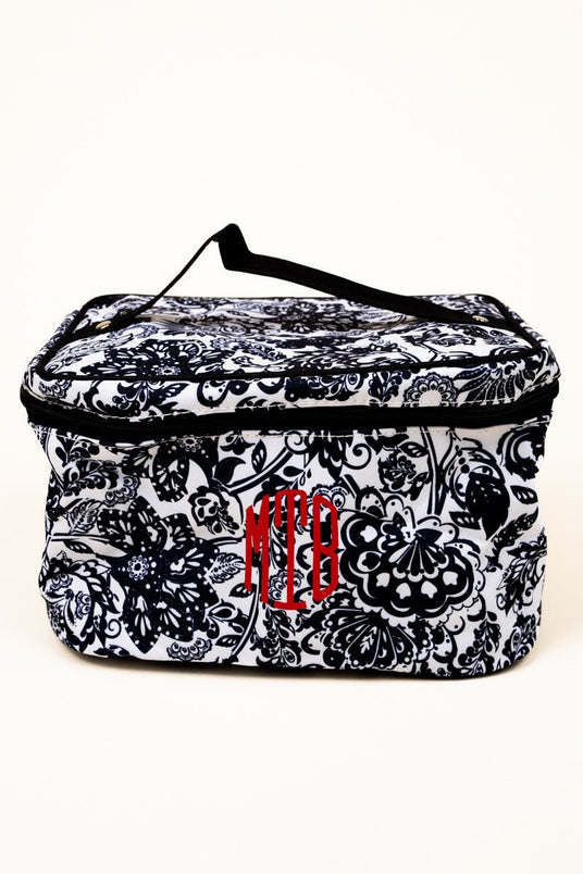 Monogram Train Case and Cosmetic Makeup Bag -   Monogrammed makeup bags,  Personalized makeup bags, Custom makeup bags