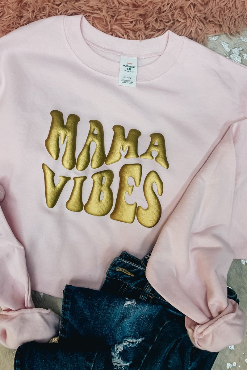 Custom Puff Vinyl Sweatshirt – Friday Night Wives