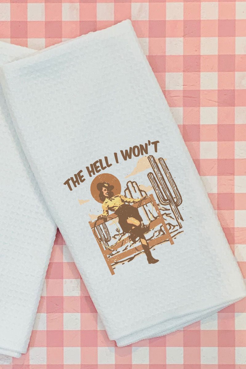 Cowgirl By Choice Waffle Kitchen Towel