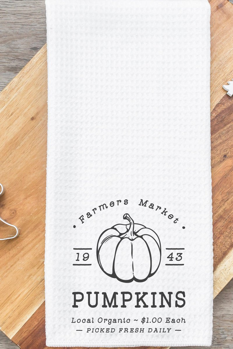In October We Wear Pink Waffle Kitchen Towel