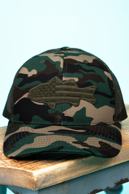 Distressed Digital City Camo Subdued Flag Tactical Operator Cap