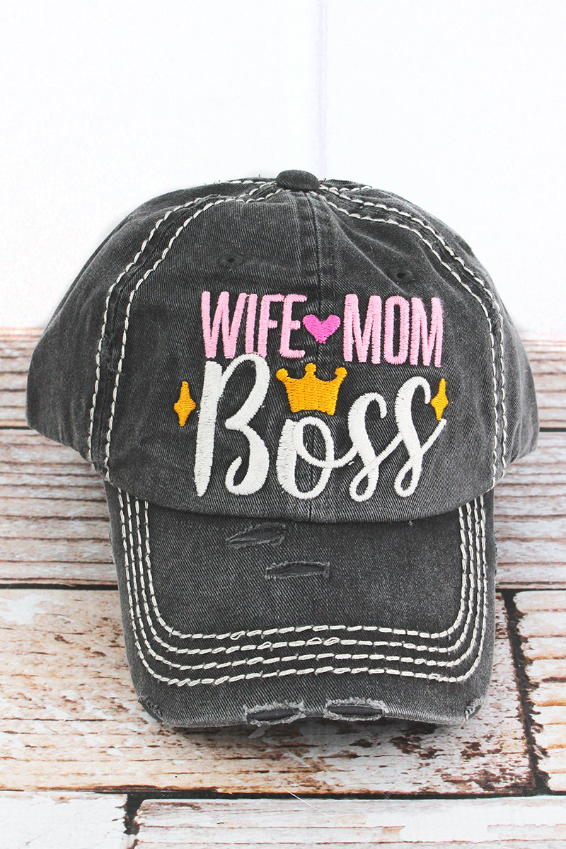 wife mom boss hat
