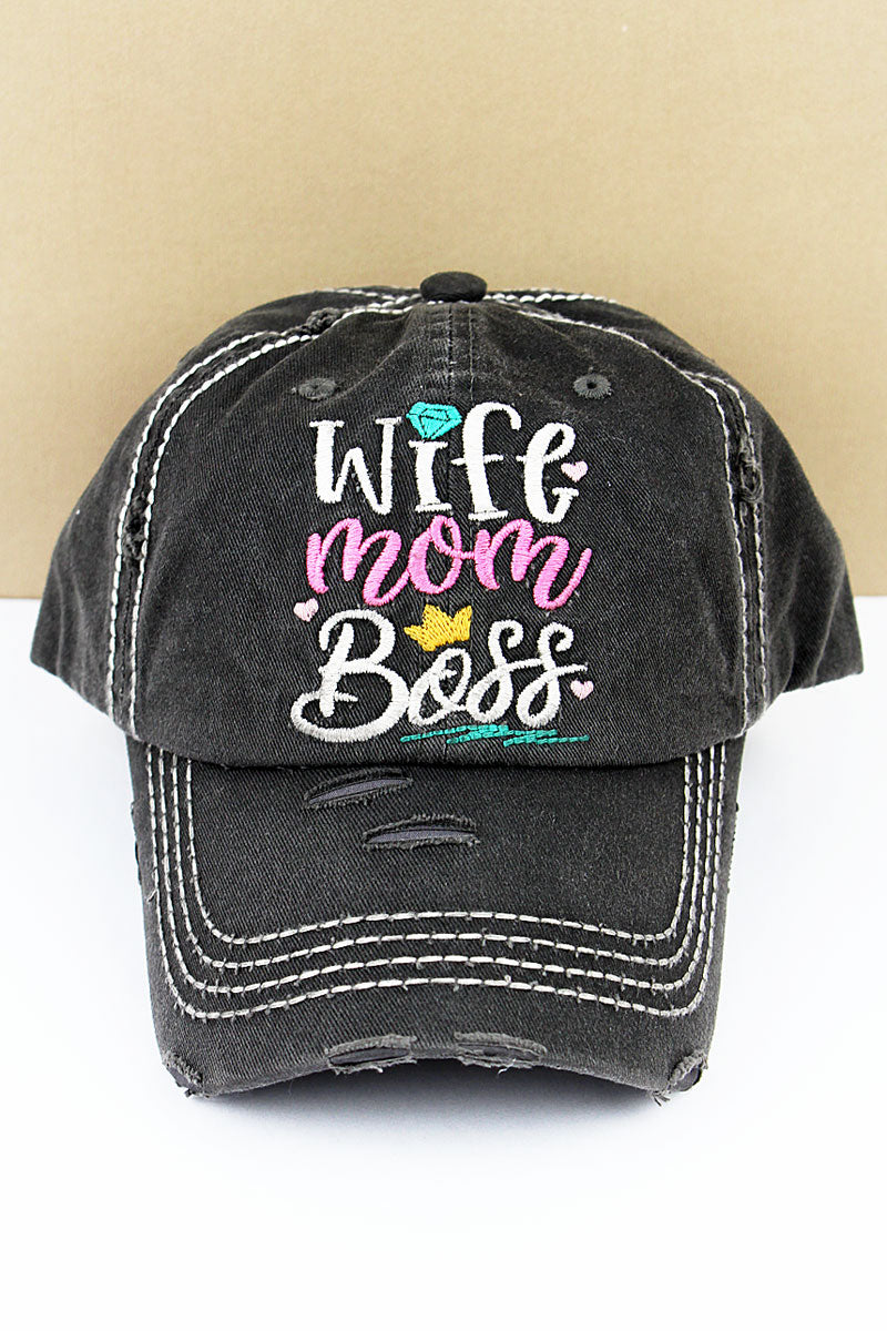 wife mom boss hat