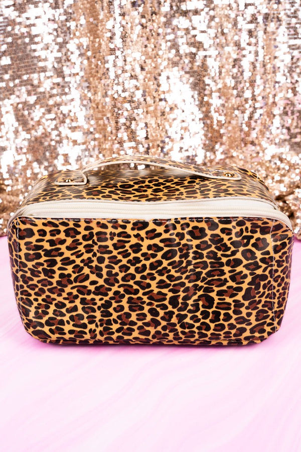 Leopard Print NGIL Large Cosmetic Case in Bulk