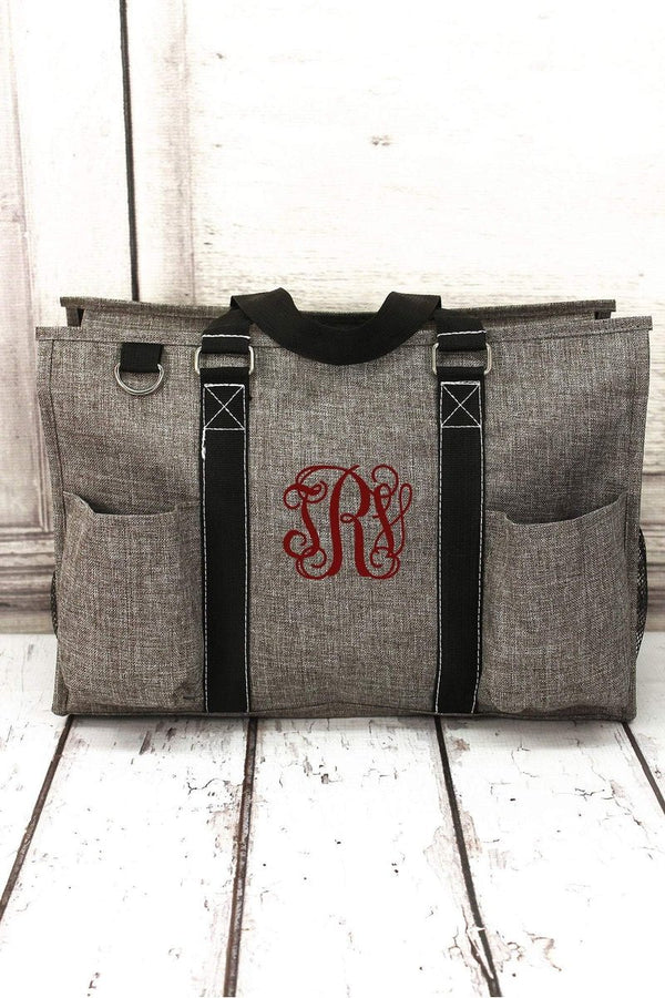 Steel Gray Crosshatch with Black Trim Collapsible Haul-It-All