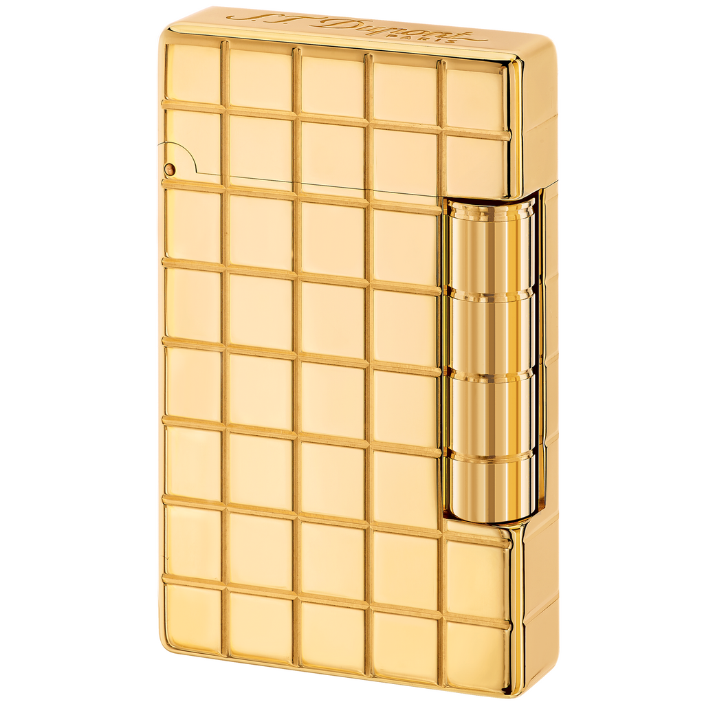 S.T. Dupont "Initial" Square Golden Bronze Finish Flint Lighter 20801 (020801)