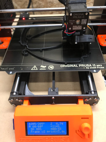 Printing face shields