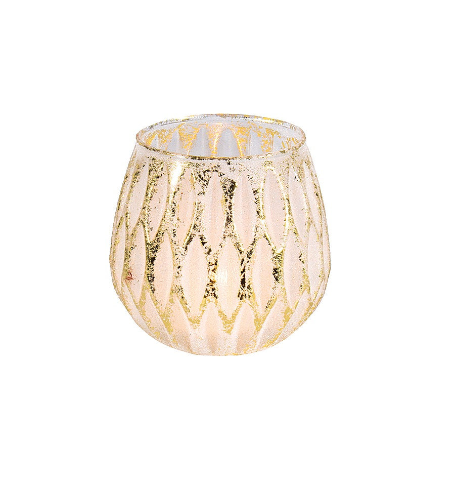 Honeycomb Glass Candle Holder