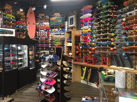 Surf World Fort Lauderdale is stocked with skateboards